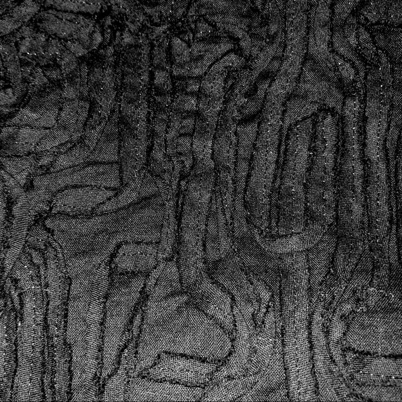 TALBOTS 100%Cotton Dress size 2 Sheath Textured Flowers  black pencil straight - Picture 12 of 14